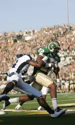 Elijah-Blu Smith had a key interception in the Rams' end zone when CSU beat Nevada in Fort Collins last September; the win gave the 3-0 Rams votes in the national polls