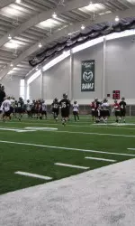 In addition to allowing CSU to practice in dry conditions, the new Indoor Practice Facility also gives the Rams an opportunity to simulate a game with crowd noise