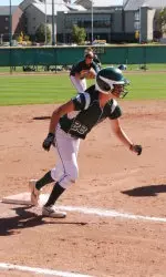 Junior Lyssa Roberts against Black Hills State