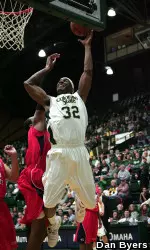 Andy Ogide recorded his fifth double-double of the season.