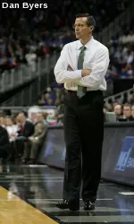 Head Coach Tim Miles will be wearing white shoes in support of "White Out Cancer Night" on Saturday
