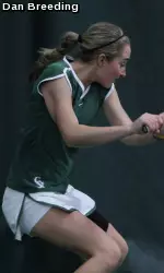 Kaley Schultz went 3-0 in singles play on Friday and Saturday
