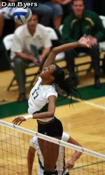 Brieon Paige led the rams with nine kills