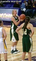Meghan Heimstra and the Rams led 29-25 at halftime