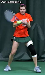 Lauren Mulhern was able to give the Rams the deciding point in the match last season vs. Montana