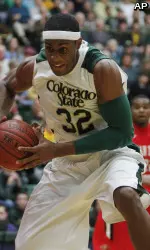 Andy Ogide led CSU with 18 points and 12 rebounds