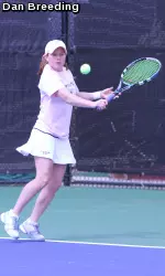 Tori Arneson turned in the team's best individual effort this weekend