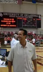 Head Coach Tom Hilbert returned to his hometown and alma mater for the first time as a Ram.