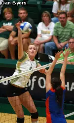 Katelyn Steffan hit a career-high .667 Saturday afternoon vs. Boise State.