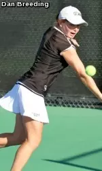 Tori Arneson was undefeated in both doubles and singles throughout the tournament