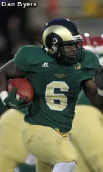 File: Chris Nwoke rushed 10 times for 119 yards, including a career-best 72-yard touchdown for the Rams first score of the game.