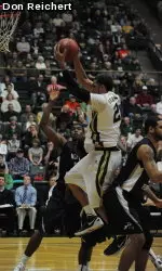 Daniel Bejarano finished with eight points and seven rebounds in 24 minutes off the bench.