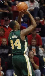 Junior F Greg Smith recorded nine points and four rebounds at San Diego State.