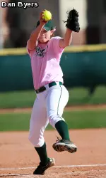 Junior P Kacie McCarthy received her first losing decision since March 10 on Saturday