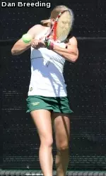 Last weekend Heffron helped defeat Northern Colorado in singles victories