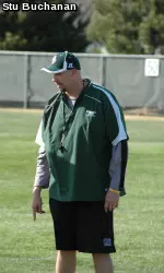 Offensive line coach Derek Frazier