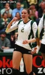Dana Cranston led the Rams with 13 kills against DU on Saturday afternoon.