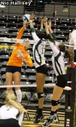 Dri Culbert made her collegiate debut agianst Tennessee, recording eight kills.
