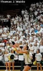 Last season, a record-setting 6,750 white-clad fans packed Moby Arena to witness CSU upset No. 5 Nebraska. CSU hosts No. 2 UCLA on Saturday.