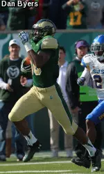 Junior tight end Kivon Cartwright recorded a career-high 91 yards receiving