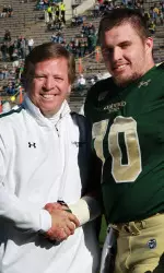McElwain and Richburg on Senior Day