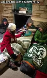 Students arrived as early as 11 p.m. Tuesday evening to camp out for tickets for Saturday's men's basketball showdown vs. No. 16 New Mexico.