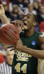 Greg Smith tries to handle the ball in the second half