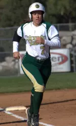 Ashlie Ortega went 3-for-3 in Friday's win over Nevada.