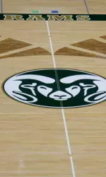 One of the several minor changes is a fully-painted Ram head logo at midcourt.