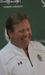 Head Coach Jim McElwain is first CSU coach to earn conference coach of year honors since Sonny Lubick in 2000