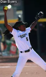 Junior Molly Randle improved to 5-1 on the season, throwing a complete game against Nevada on Friday.