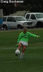 Jesse McGinley earned her first shutout in goal for the Rams.