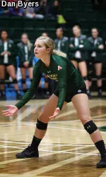 Jaime Colaizzi led Colorado State's impressive defense with 16 digs against No. 9 BYU