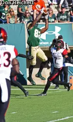 Rashard Higgins hauled in a 35-yard touchdown in the 2nd quarter, the 28th of his career.