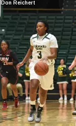 Senior guard Keyora Wharry led the Rams with 10 points while chipping in with six rebounds and three steals.