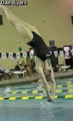 Junior Ariana Milone set two school records at the Mountain West Championships, placing in the top three for both springboard events.