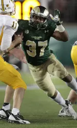 LB Aaron Davis is one of seven 2014 Rams who will take part in CSU's Pro Day March 11.