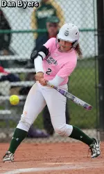 Jaelyn Manzanares helped propel the Rams to an extra-innings victory, hitting a two-run home run in the ninth.
