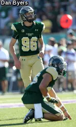 Colorado State freshman kicker Wyatt Bryan was named the Mountain West Special Teams Player of the Week on Monday and junior punter Hayden Hunt was recognized as the Ray Guy Award Player of the Week.