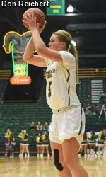 Freshman guard Sofie Tryggedsson had a career-high 15 points and five rebounds.