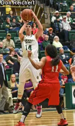 Jamie Patrick scored a game-high 14 points and pulled down a season-high six rebounds.