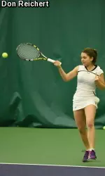 Laia Hernandez Soler and two other Rams won in both singles and doubles play Friday.