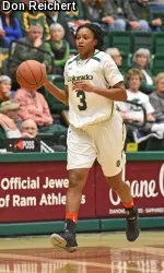 Senior guard Keyora Wharry.