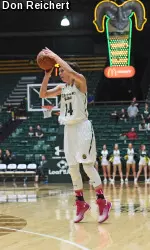 Jamie Patrick scored 15 of her 21 points in the fourth quarter to complete CSU's comeback effort.