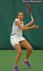 Emily Kolbow was victorious in singles and doubles Saturday.