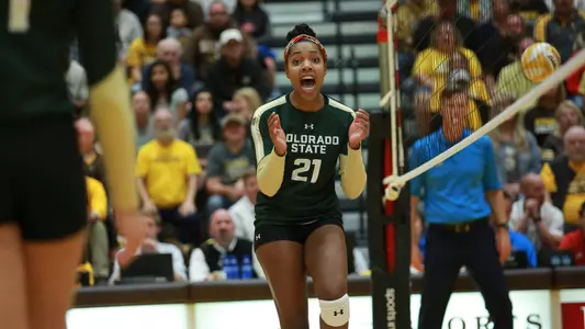 2018 Colorado State Volleyball at Wyoming, 10/2/18, Laramie, Wyo.