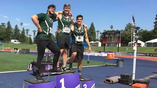 2019 MW Outdoor mens discus podium