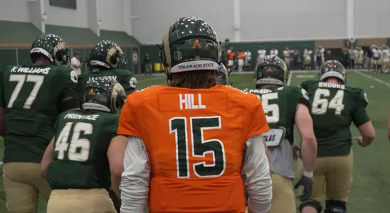 QB Collin Hill at practice
