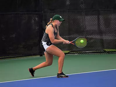 Emily Luetschwager in singles play