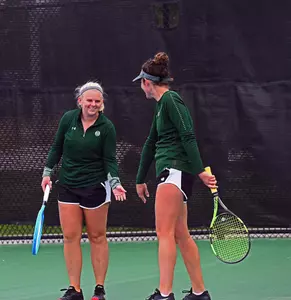 Riley Reeves and Emma Corwin in doubles